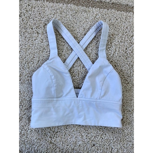 Lululemon white plunge criss cross bra - Picture 2 of 6